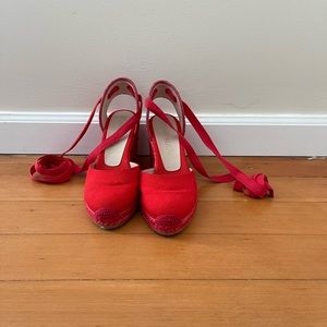 NEVER WORN Stuart Weitzman  Espadrille Wedge